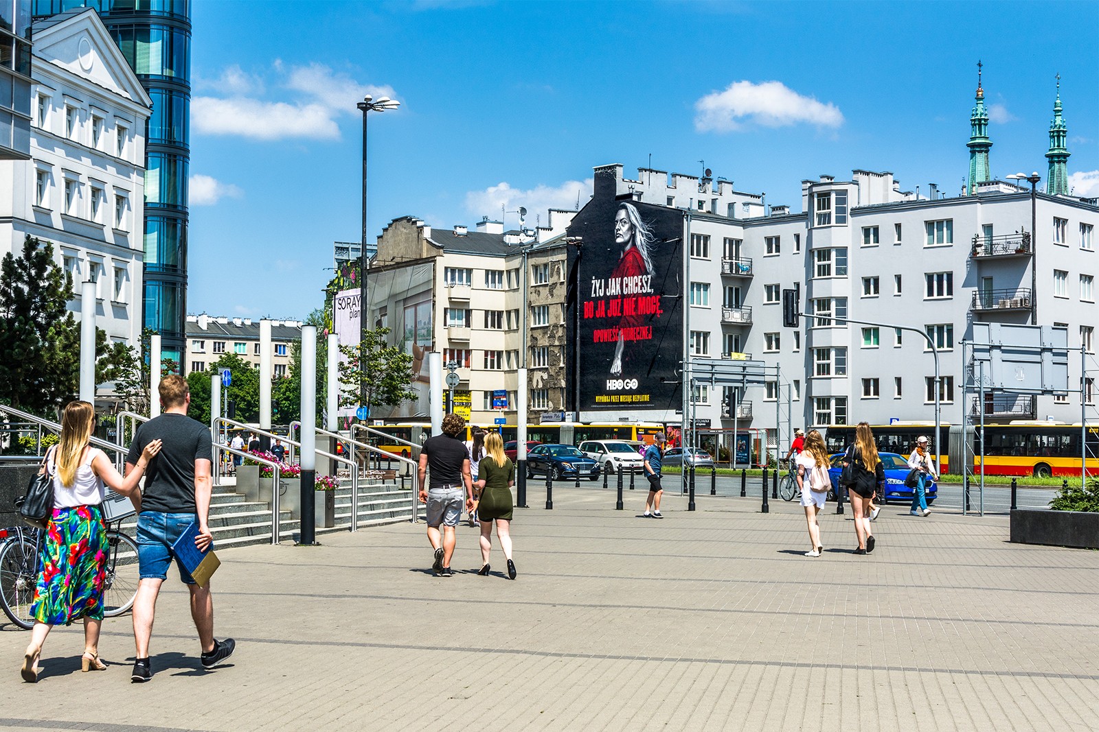 Advertising mural HBO GO The Handmaid's Tale Jaworzyńska 9 street in Warsaw | The Handmaid's Tale | Portfolio