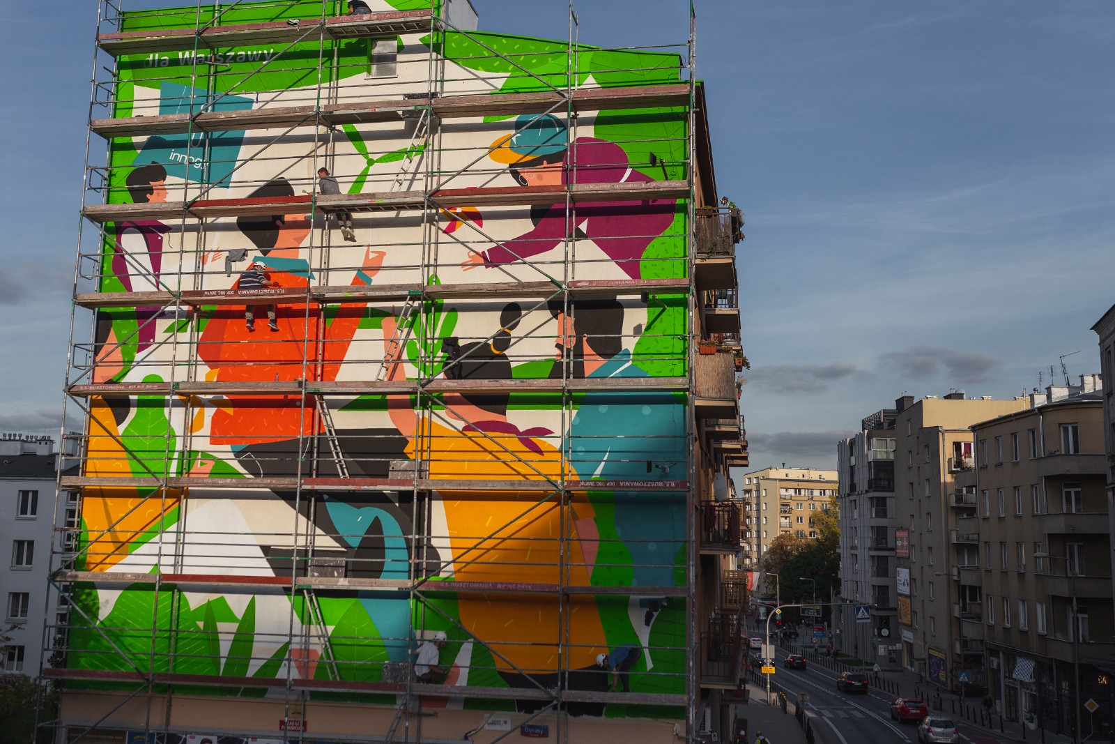 Advertising mural of green energy for Innogy brand | Green energy for Warsaw | Portfolio