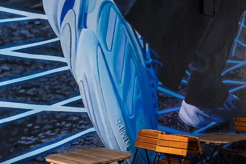 Artistic mural for Adidas OZWORLD in Warsaw | Enter OZWORLD | Portfolio