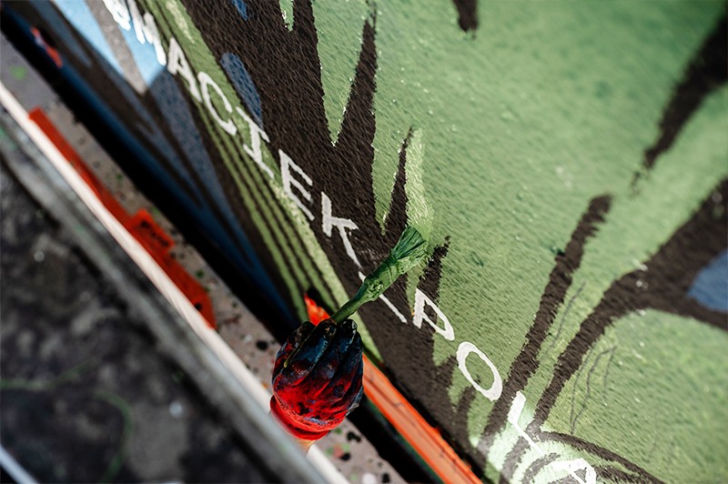 Artistic mural for Converse in Warsaw | CREATE TOGETHER FOR TOMORROW | Portfolio