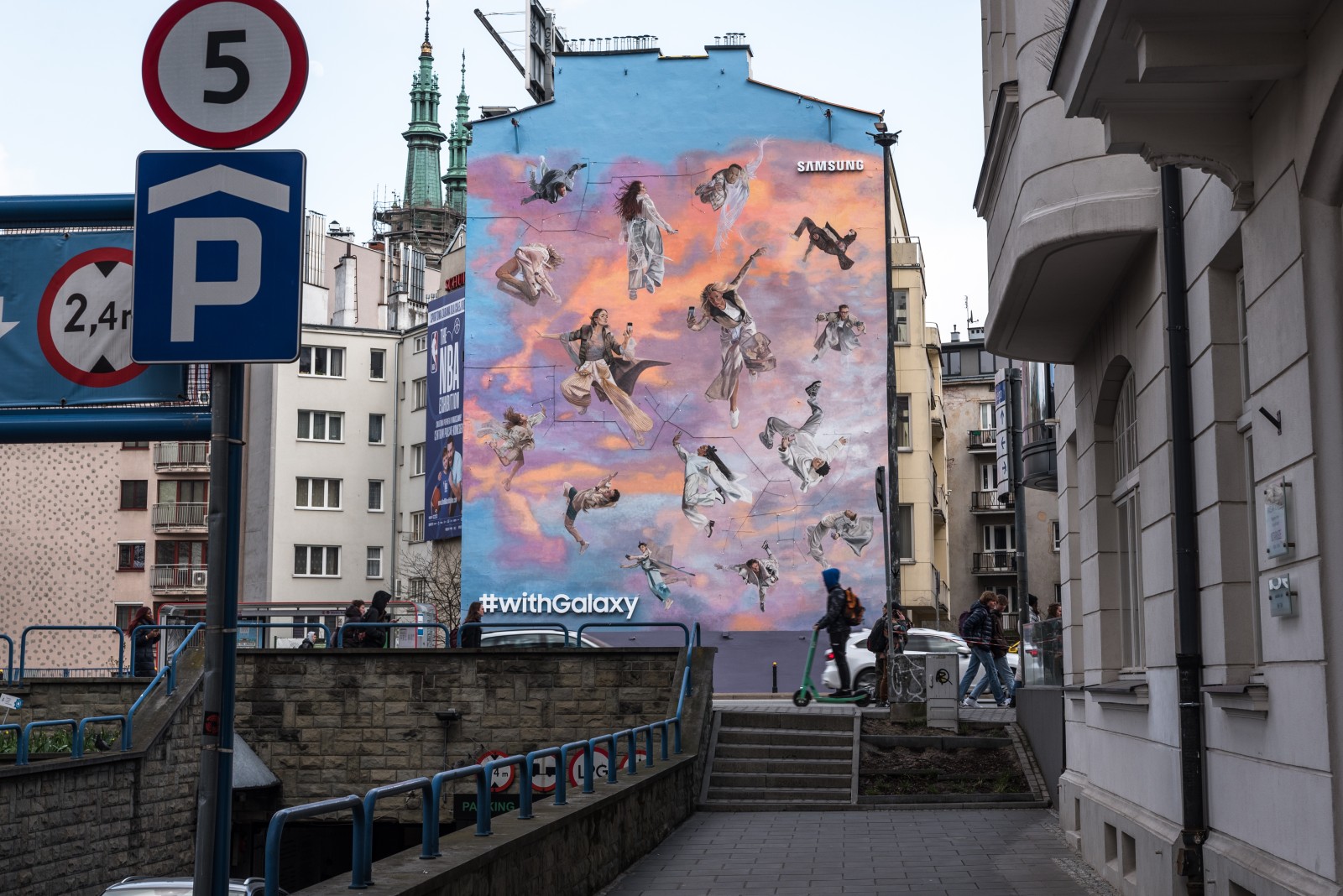 Artistic mural for Samsung Poland in Warsaw | #withGalaxy | Portfolio