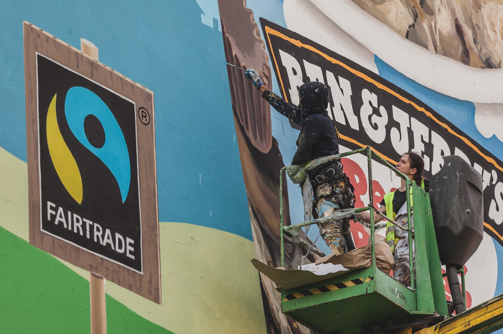 Ben&Jerry's outdoor advertisement in the form of a mural Cracow | Ben & Jerry's | Portfolio
