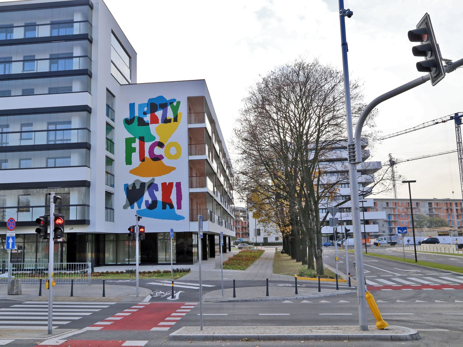 Dom Development Künstlerischer Żoliborz Jerzy Ficowski Fassadenbild Mural | Künstlerischer Żoliborz | Portfolio