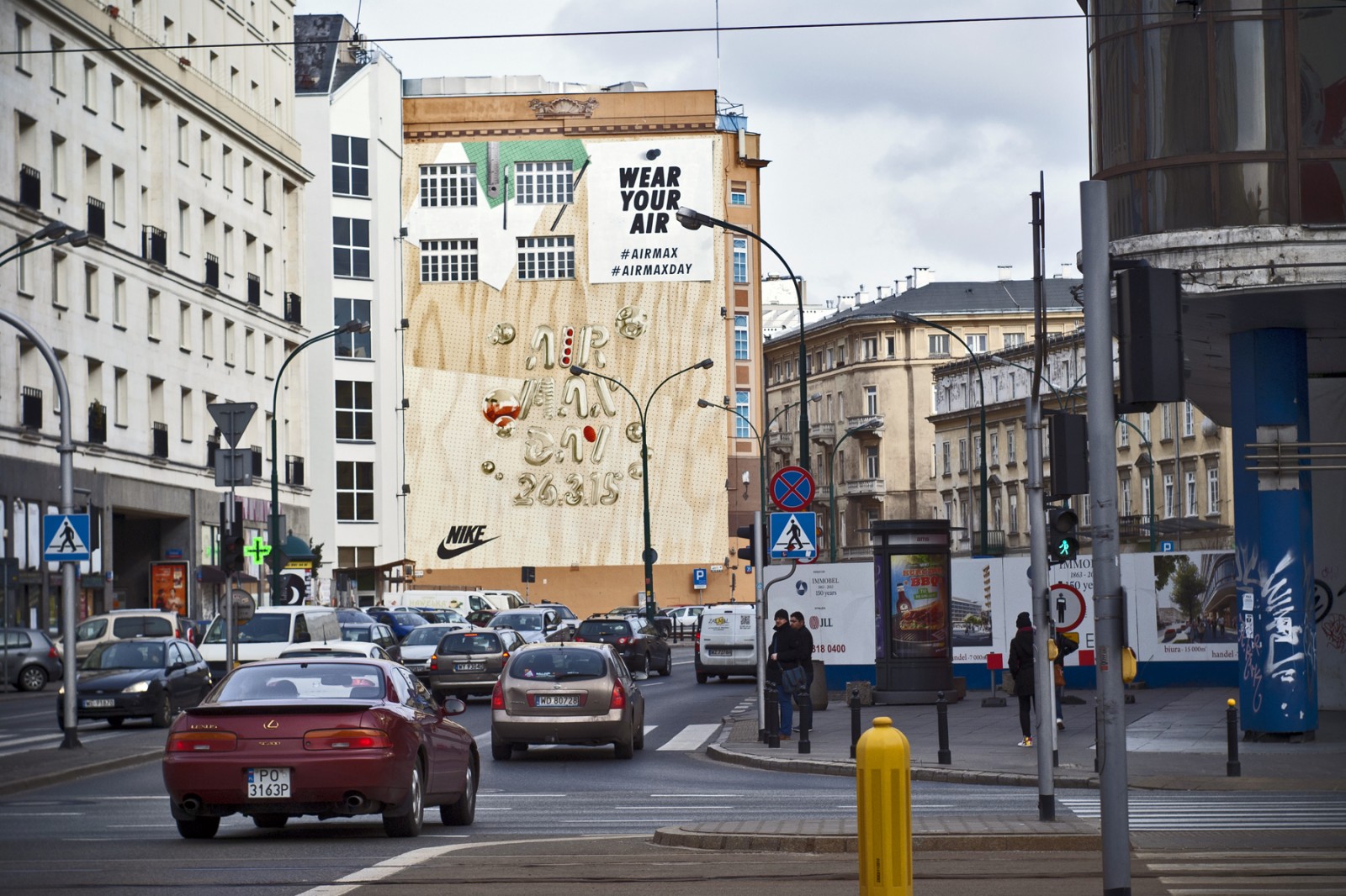 Department store Bracia Jablkowscy in Warsaw Bracka street mural Nike Airmax | Airmax Day | Portfolio
