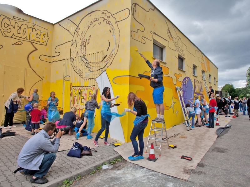 Event z malowaniem Dulux Lets Colour - Toruń | Ogólnopolska kampania muralowa | Portfolio