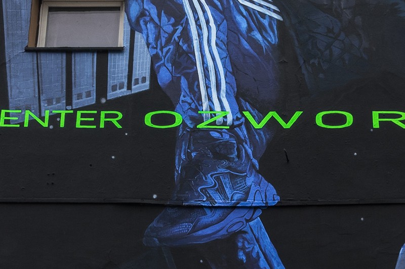 Fluo mural for Adidas in Warsaw | Enter OZWORLD | Portfolio