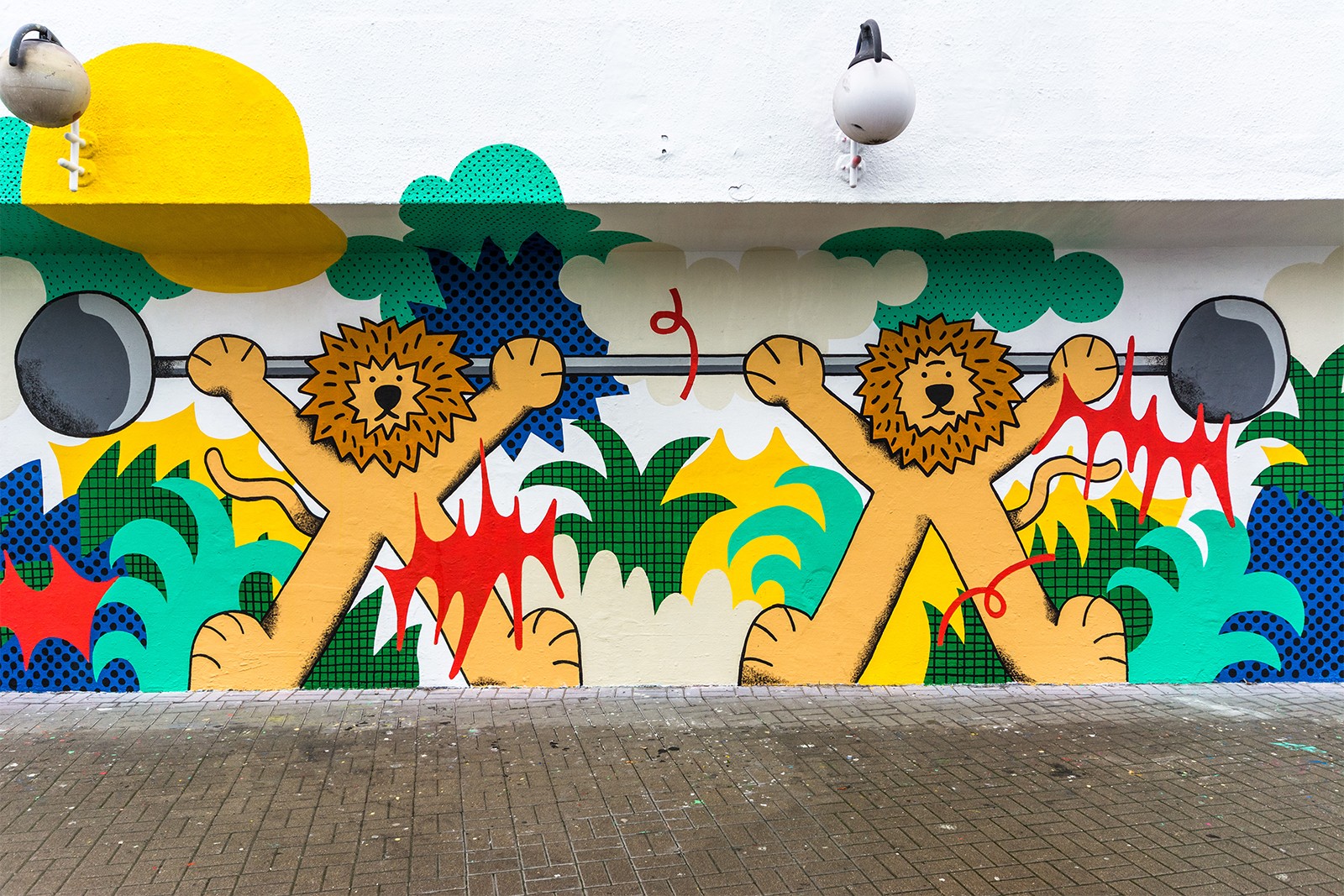 Fragment muralu promującego festiwal Imagination Day | Imagination Day Cannes Lions | Portfolio