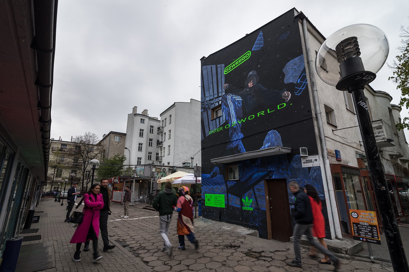 Kampania muralowa dla Adidas OZWORLD | Enter OZWORLD | Portfolio