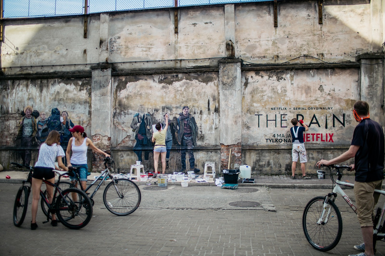Kompleks Dolne Młyny Kraków reklama w postaci muralu ściennego | The Rain  | Portfolio