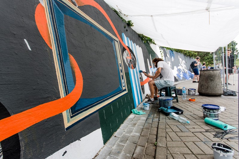 Malowanie murali na zlecenie dla Orange.jpg | #ORANGEZBLIZA | Portfolio