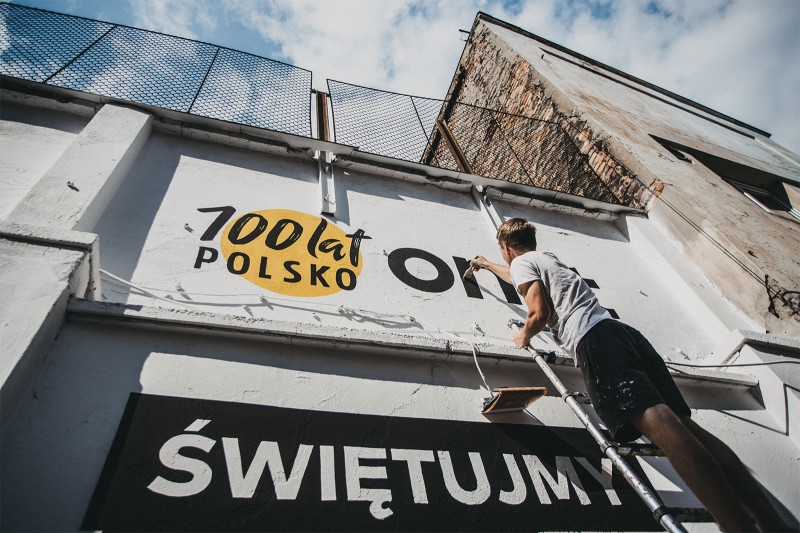Mural 100 lat Polsko Kraków Tytano.jpg | Świętujemy 100 lat niepodległości Polski! | Portfolio