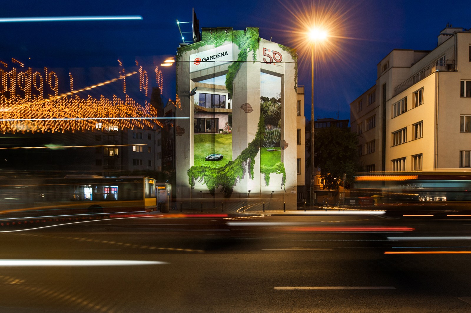 Mural 3D for gardena company on warsaw city centrum | Gardena | Portfolio