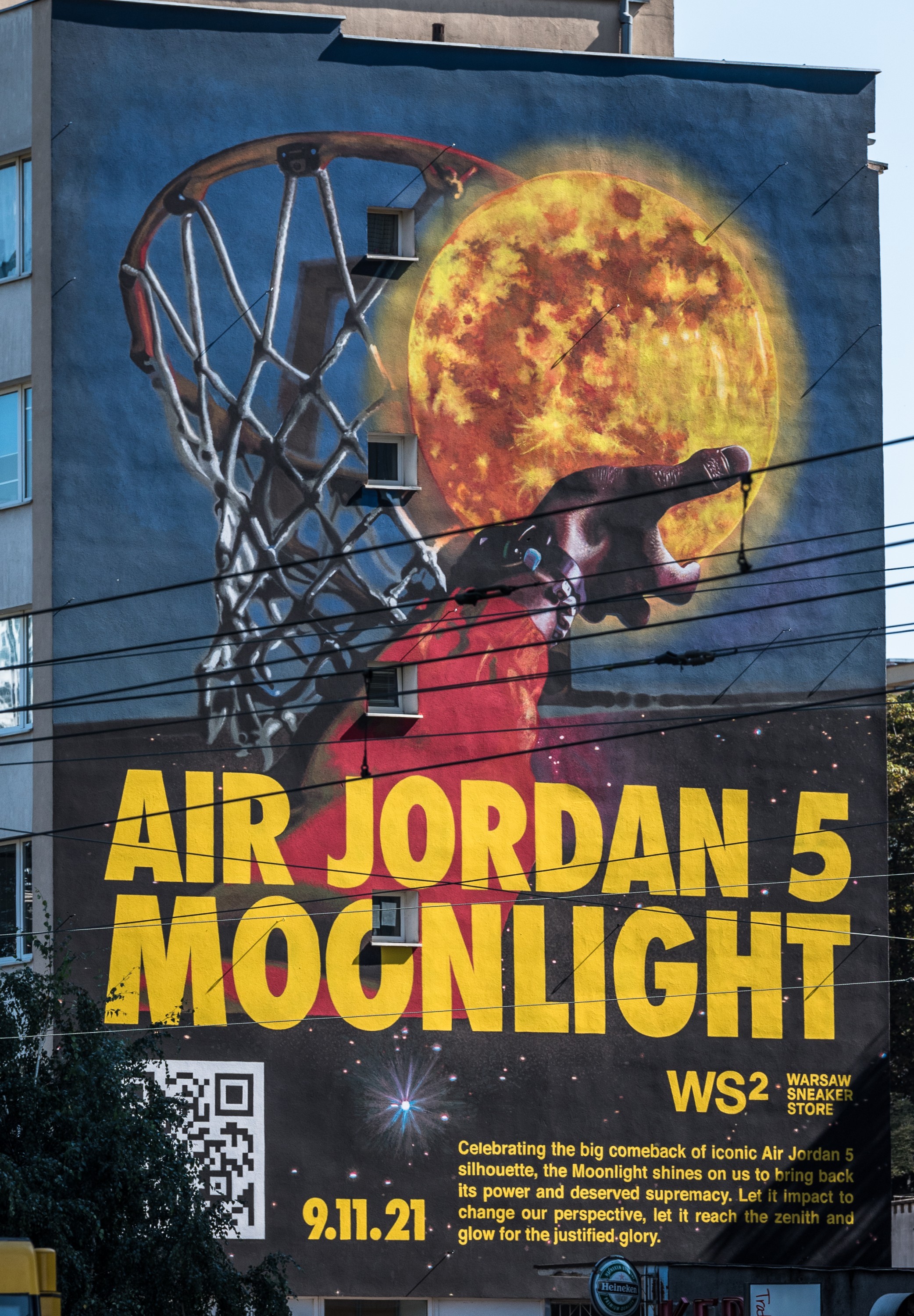 Mural Air Jordan na Alejach Jerozolimskich w Warszawie | Air Jordan | Portfolio