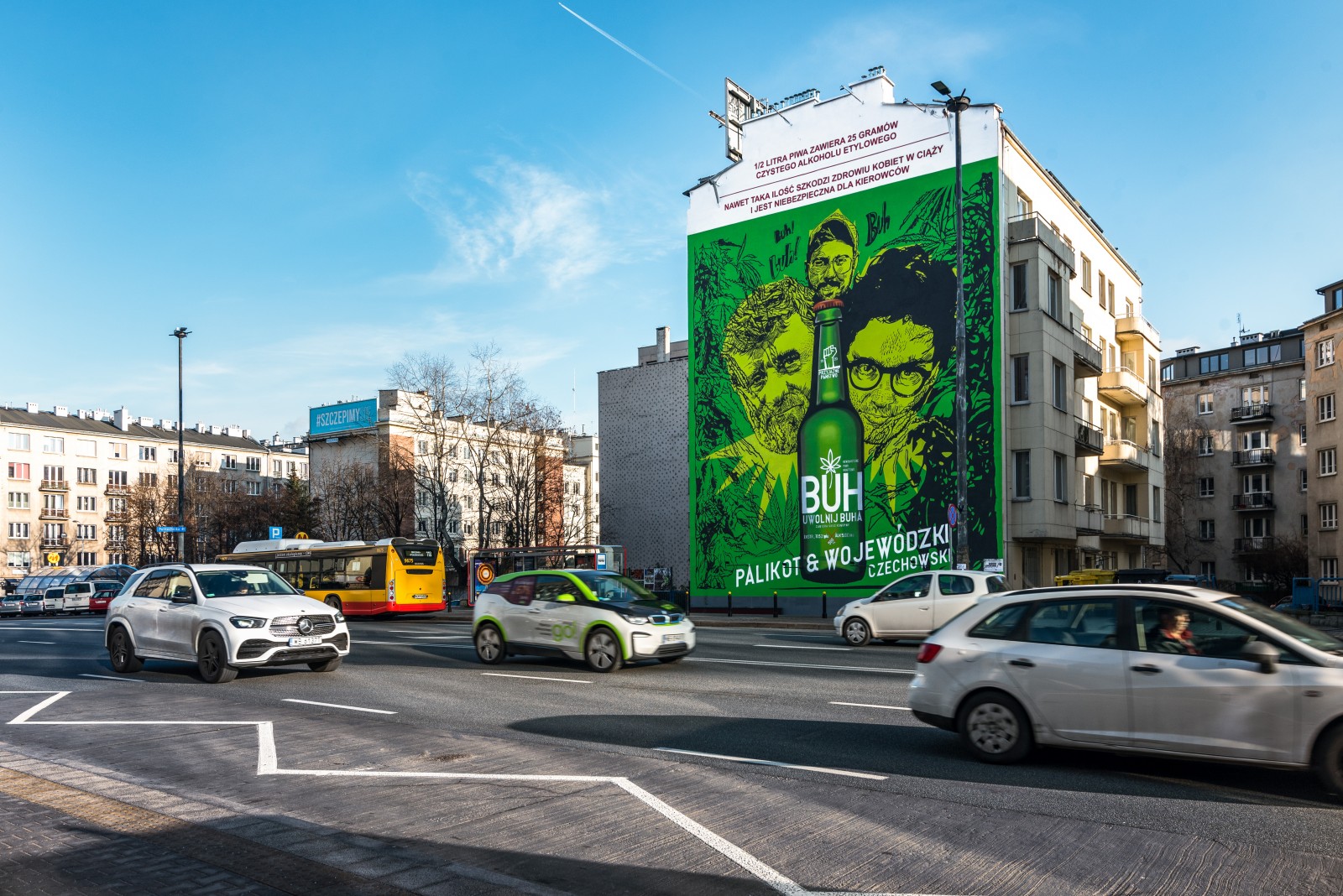 Mural BUH w Warszawie | UWOLNIJ BUHA | Portfolio