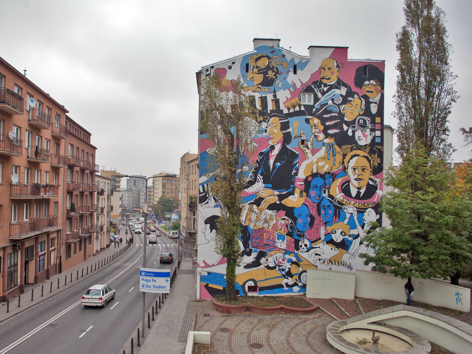 Mural Chopinowski - Tamka Warszawa | Wydarzenia kulturalne - Fryderyk w Warszawie | Portfolio