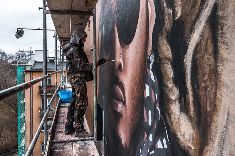 Hugo Boss mural in Warsaw | BE YOUR OWN BOSS | Portfolio
