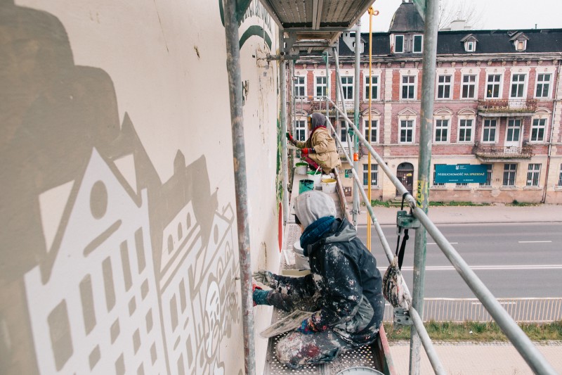 pilsner urquell mural painted in city poznan | Pilsner Urquell | Portfolio