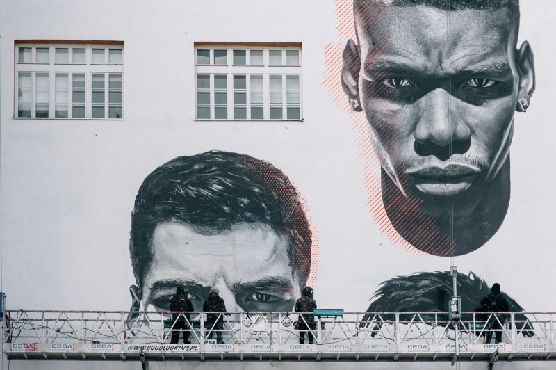 Mural kampanii Here to Create na zlecenie Adidas z Pogba, Messi, Suarez | Adidas - Here to Create | Portfolio