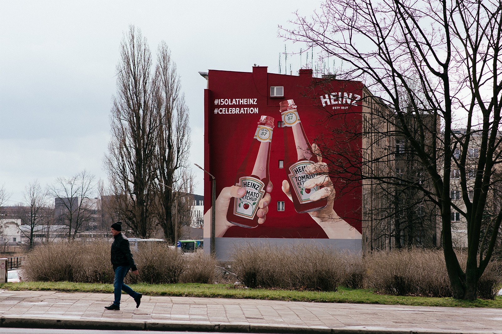 Mural on the 150th anniversary of Heinz in Wroclaw | 150 years of Heinz brand | Portfolio