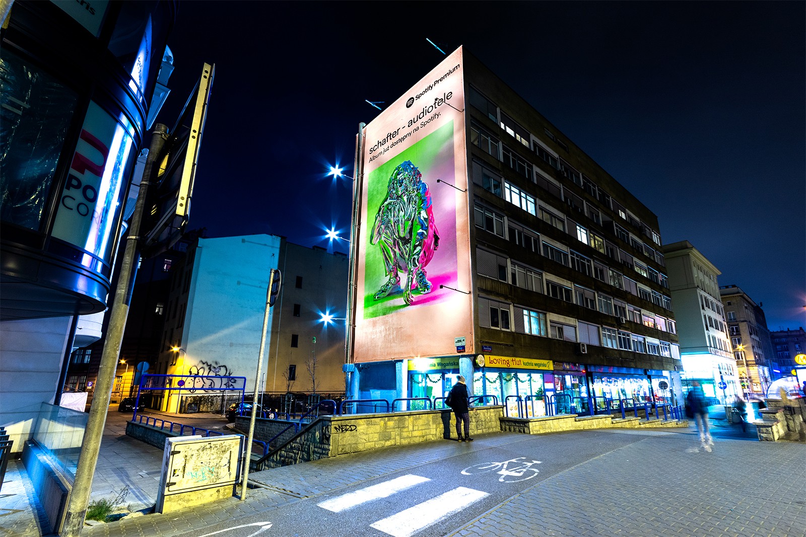 Mural promotes new album of Schafter near by Politechnika subway station | Schafter - Audiotele | Portfolio