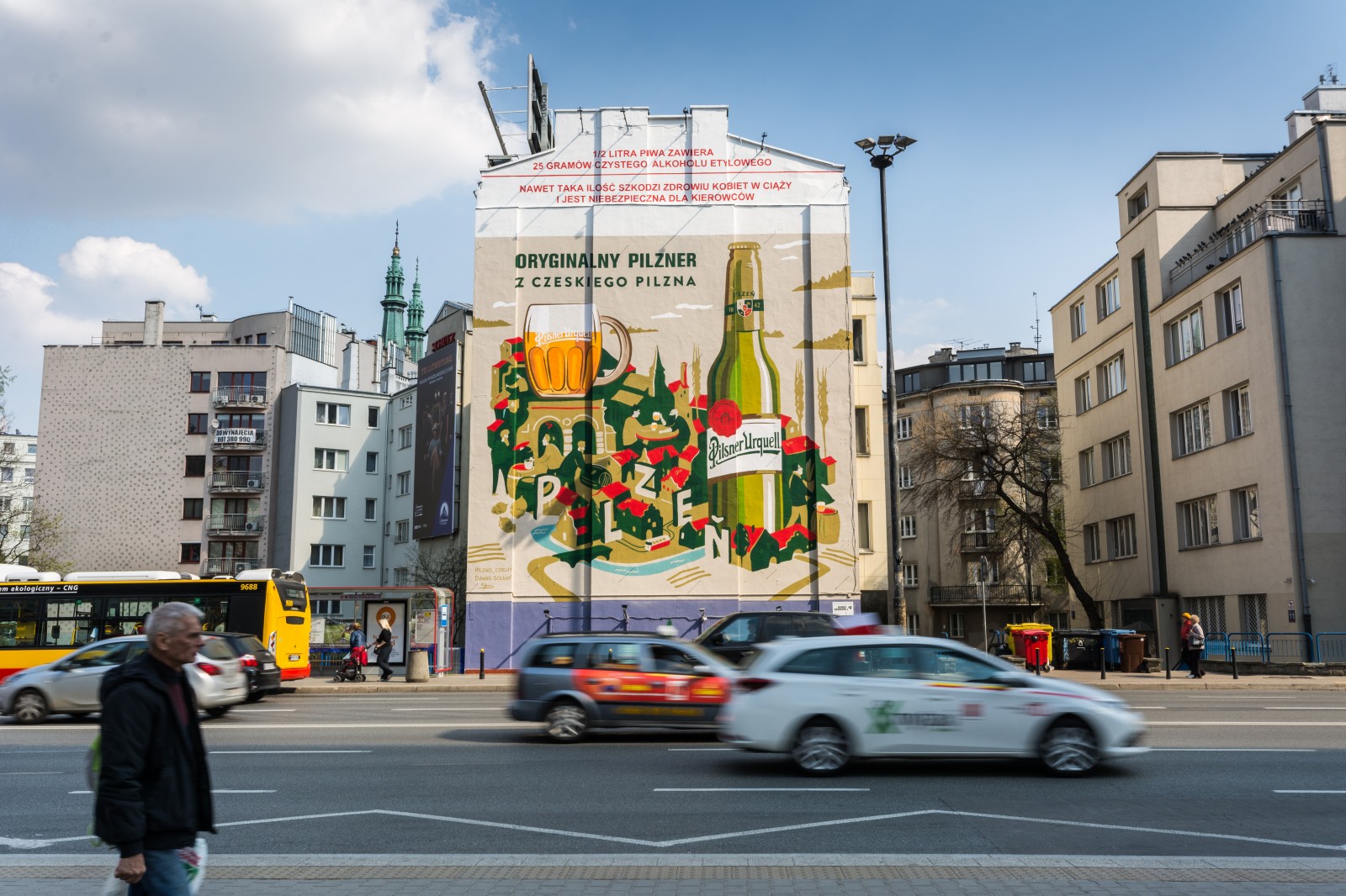 Mural przy metrze Politechnika dla marki Pilsner Urquell | Oryginalny pilzner z czeskiego Pilzna | Portfolio