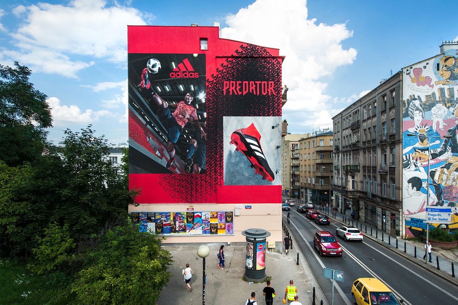 Mural reklamowy dla Adidas Football w Warszawie.jpg | Adidas Football | Portfolio