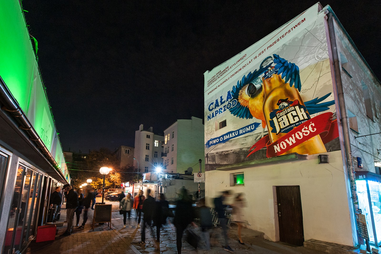 Mural reklamowy dla Kompanii Piwowarskiej w Warszawie.jpg | Cała naprzód z Captain Jack | Portfolio