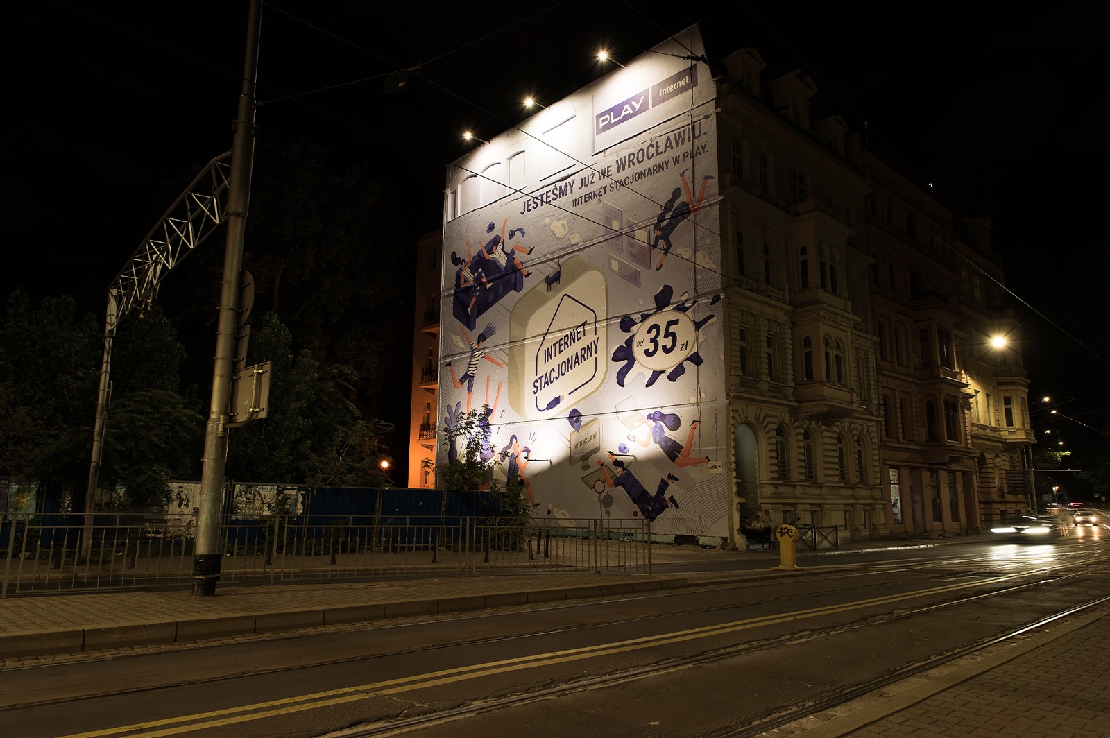 Mural reklamowy dla Play we Wrocławiu | Play | Portfolio
