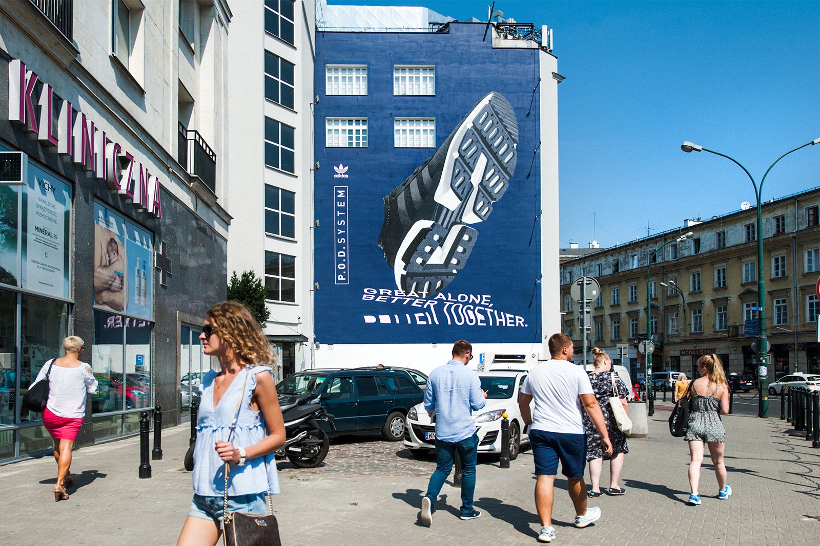 Mural reklamowy dla klienta Adidas Originals Bracka 25.jpg | Adidas P.O.D SYSTEM | Portfolio