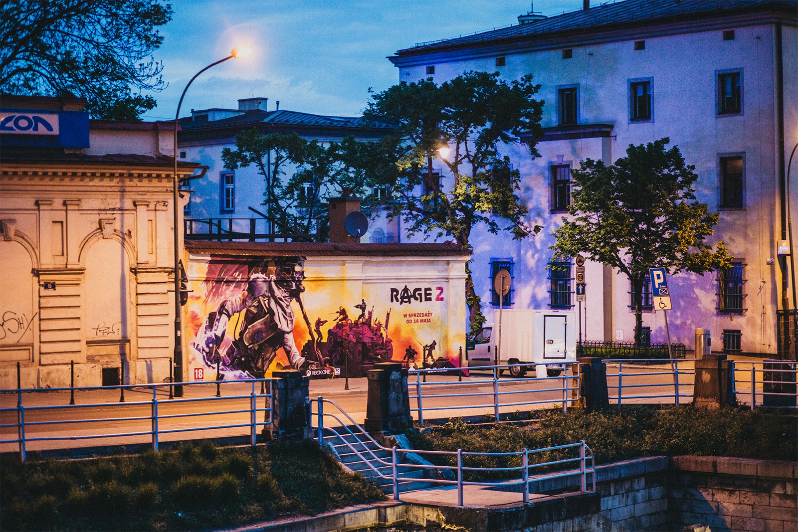 Mural reklamowy dla marki Cenega w Krakowie | Rage 2 | Portfolio