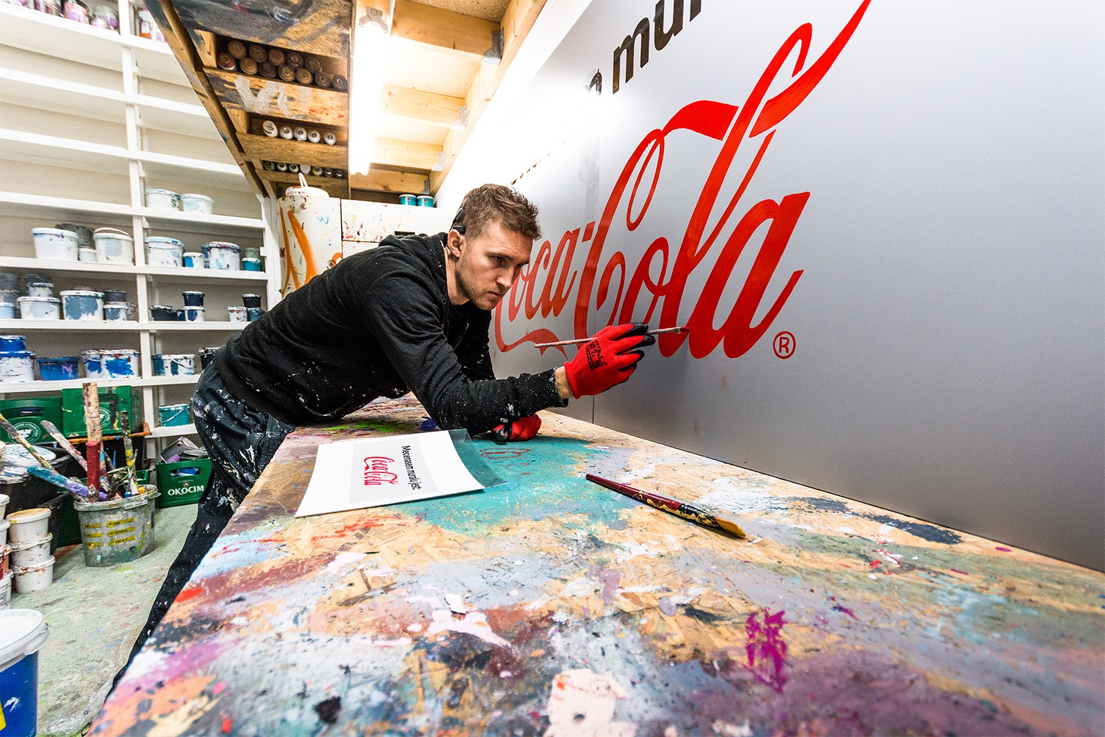 Mural reklamowy dla marki Coca Cola | Ikona powraca | Portfolio