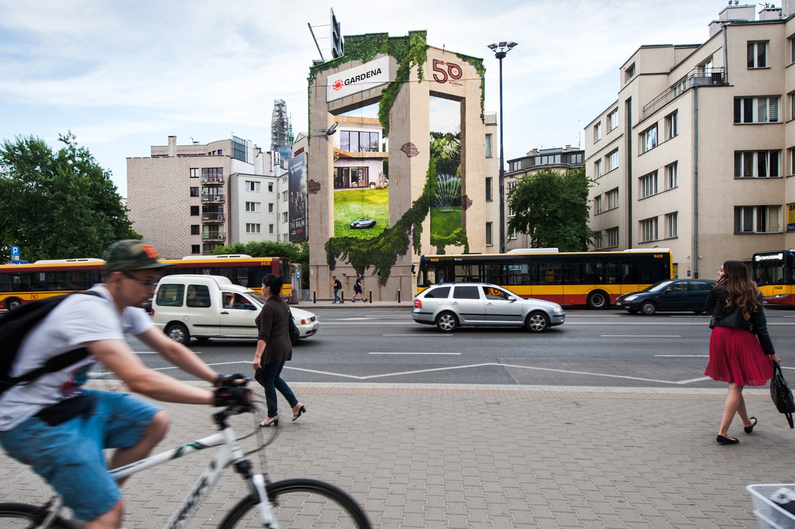 Mural reklamowy na zlecenie Gardena Jaworzyńska 8 Warszawa | Gardena | Portfolio