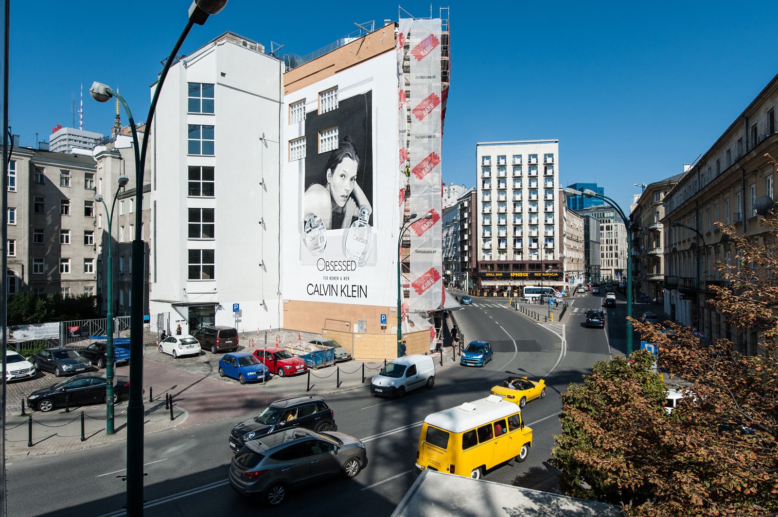 An advertising mural with kate moss for CK Obsessed on Bracka street | Calvin Klein OBSESSED | Portfolio