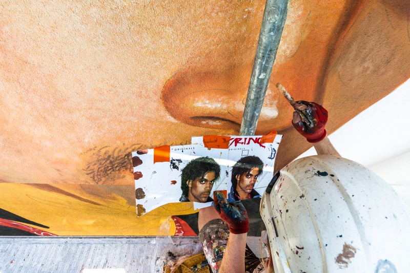 Mural reklamujący album Originals Prince w Warszawie | Tidal x Prince | Portfolio
