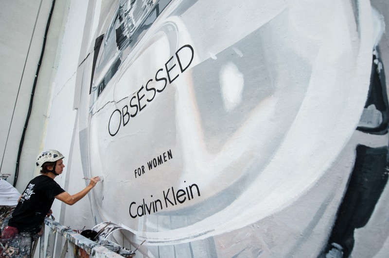 Mural z okazji premiery perfum Calvin Klein Obsessed z Kate Moss | Calvin Klein OBSESSED | Portfolio