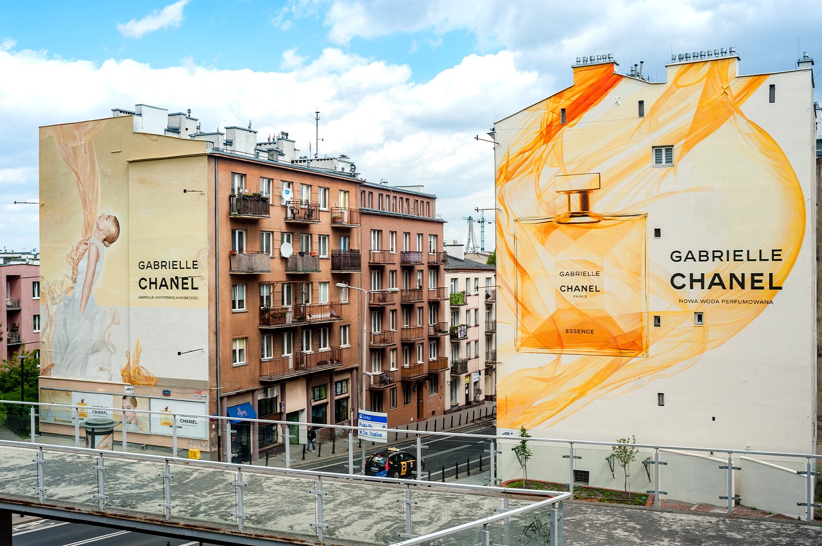 Murale artystyczne dla Chanel na ulicy Tamka w Warszawie | Gabrielle | Portfolio