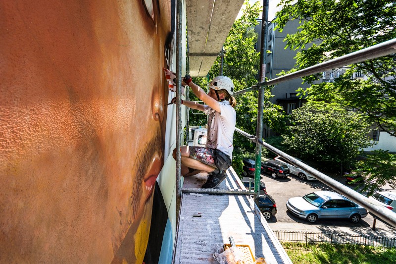Murale reklamowe na zlecenie Tidal w Warszawie | Tidal x Prince | Portfolio