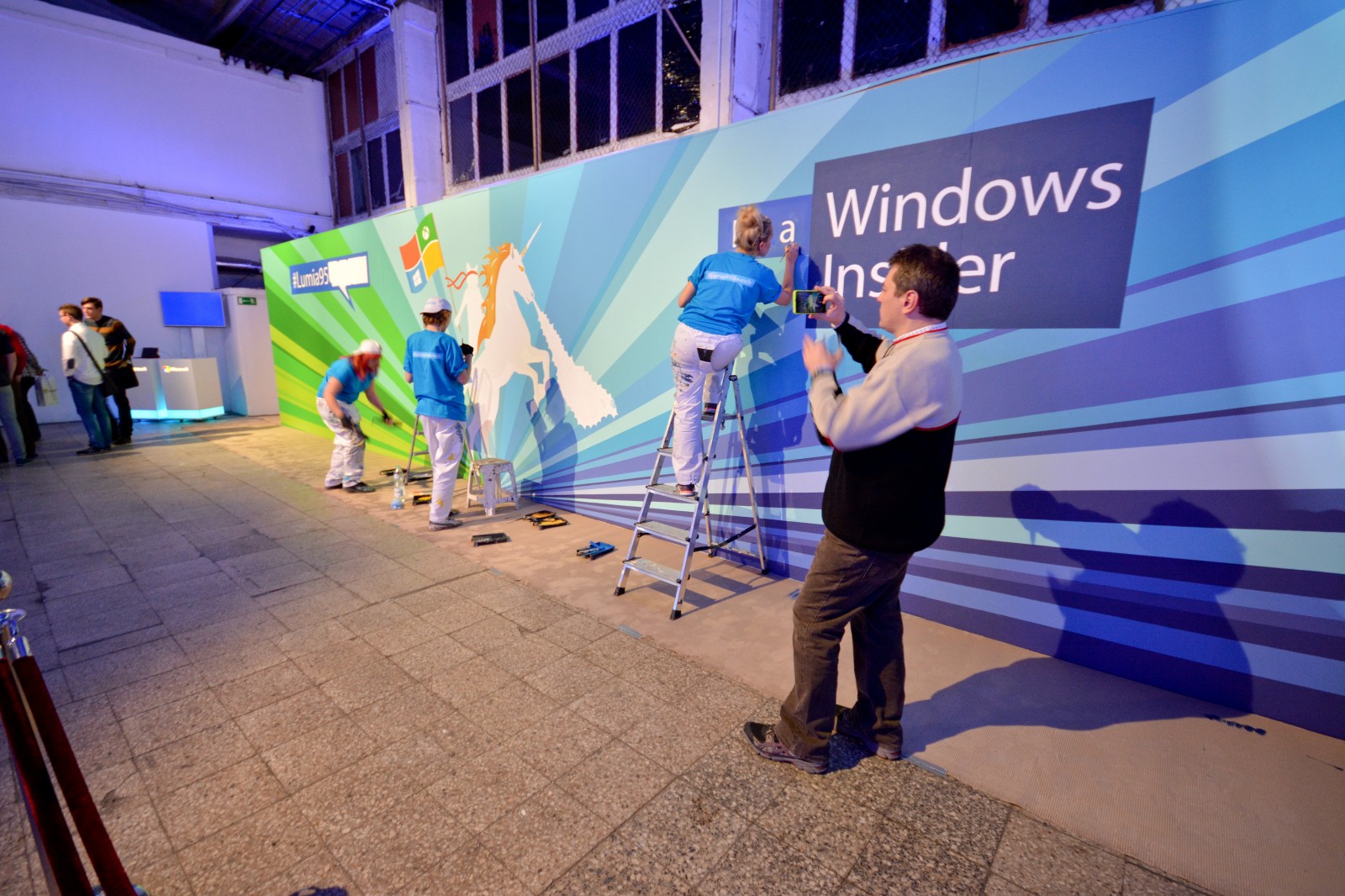 Premiera Nokia Lumia 950 mural malowany na żywo | Lumia 950 launch | Portfolio