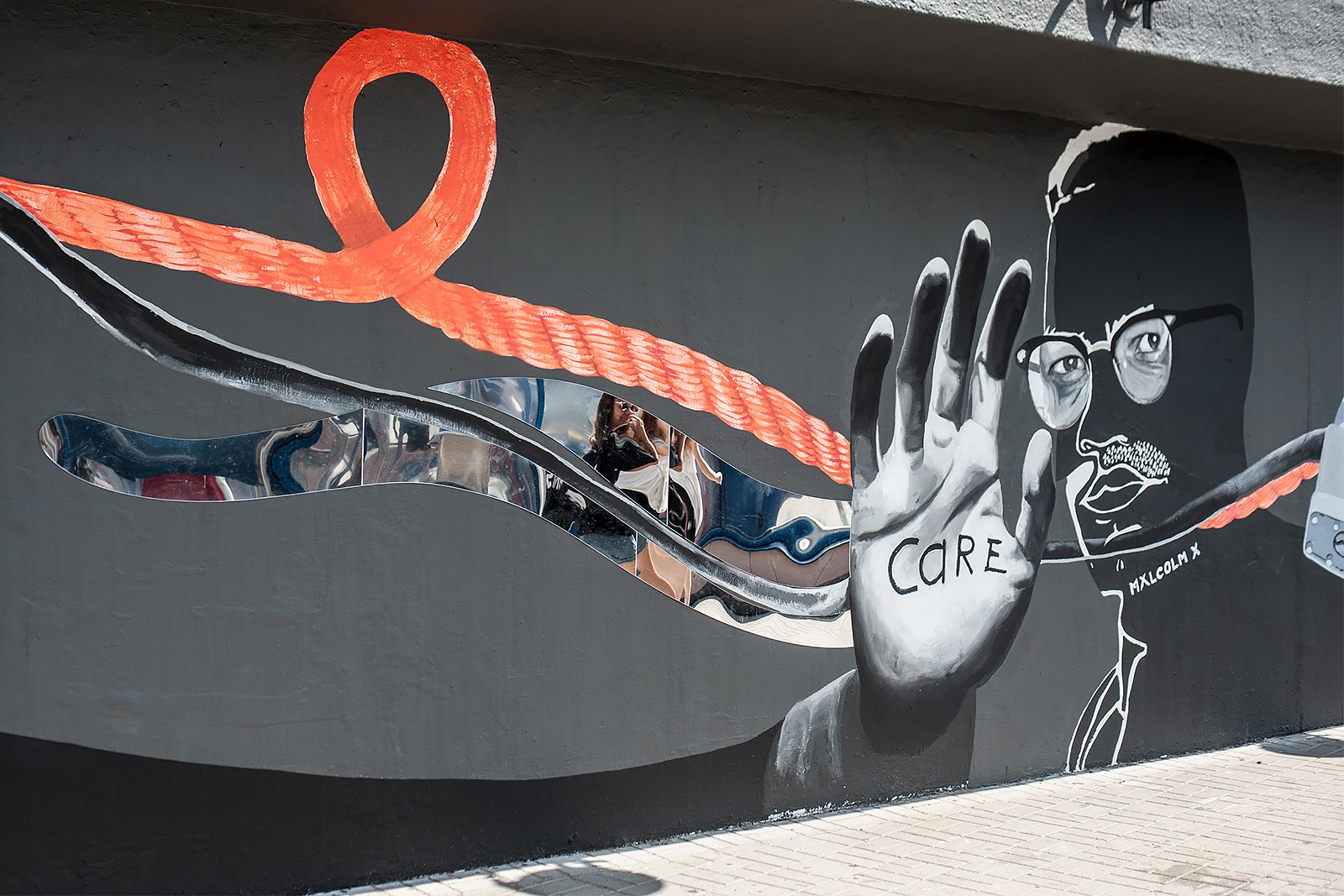 Projekt muralu stworzony przez Barrakuz w Warszawie dla Orange.jpg | #ORANGEZBLIZA | Portfolio