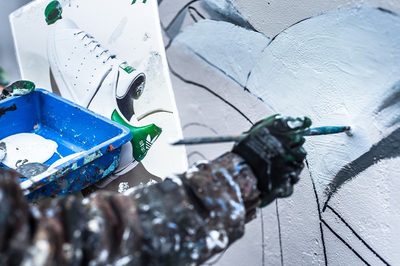 Ręcznie malowana reklama Adidas Stan Smith | STAN SMITH, FOREVER | Portfolio