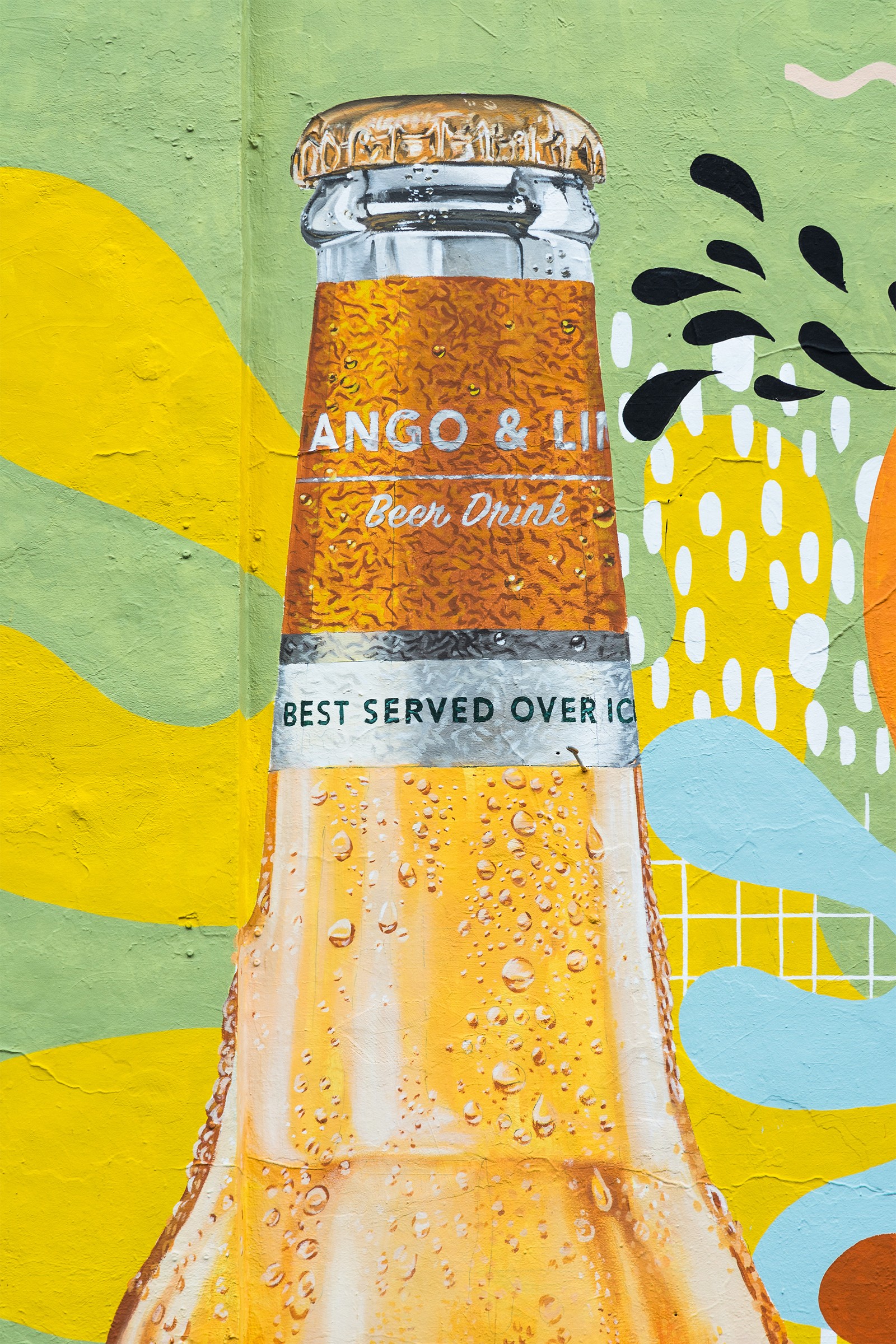 Ręcznie malowana reklama piwa dla klienta Carlsberg Polska | Somersby Mango & Lime | Portfolio