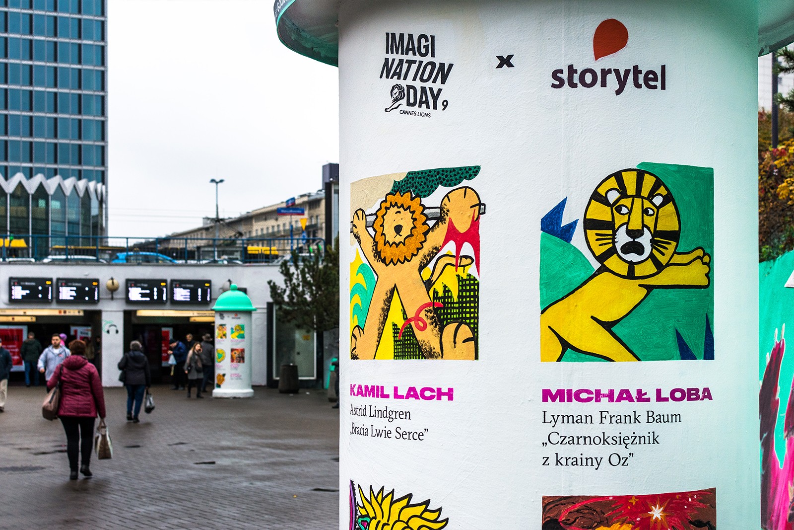 Słup reklamowy przy metrze centrum | Imagination Day Cannes Lions | Portfolio