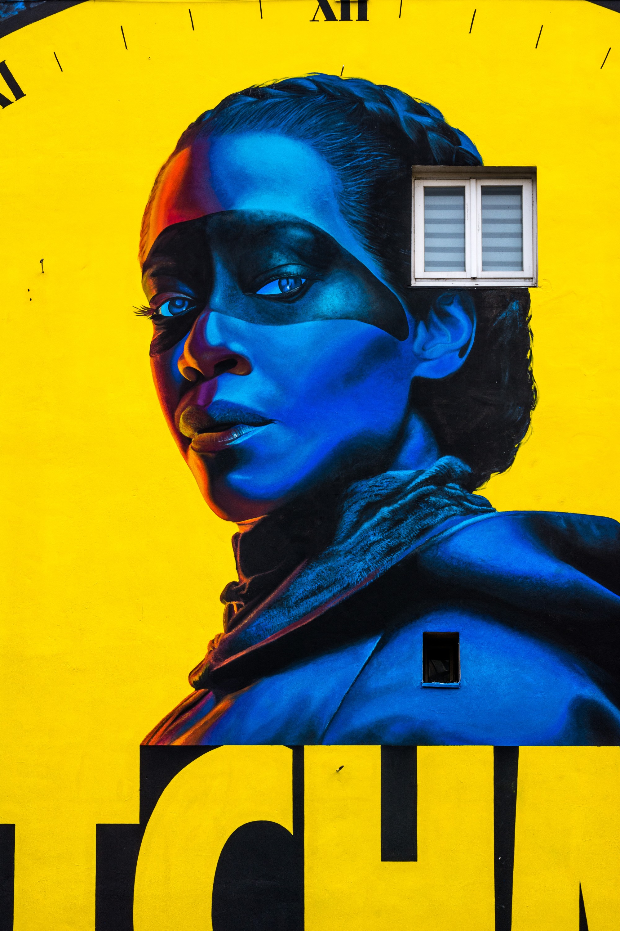 Zbliżenie na mural artystyczny Watchman dla HBO GO | Watchman | Portfolio