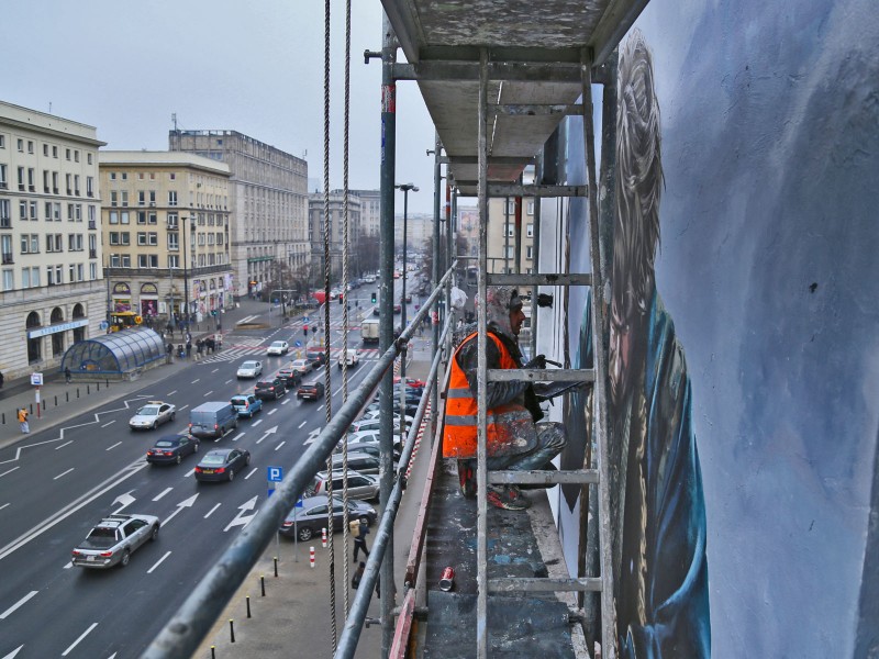 Painting mural on the wall near Politechnika subway station in Warsaw The Hobbit: The Battle of the Five Armies | The Hobbit: The Battle of the Five Armies | Portfolio