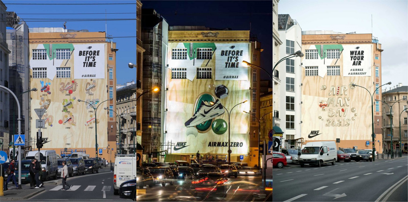 Mural Before it's time Airmax Day Nike Bracka street Department Store Bracia Jablkowscy in Warsaw | Advertising murals | Our offer