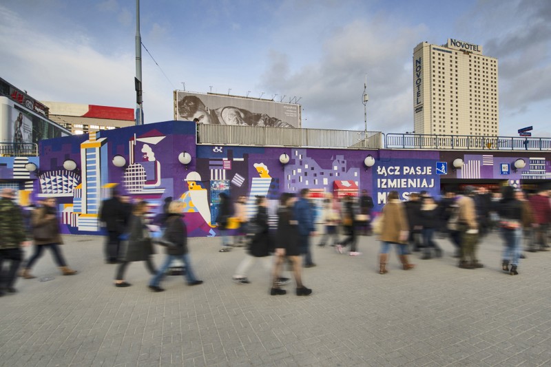 Łącz pasje i zmieniaj miasto Samsung Galaxy Warszawa Metro Centrum | Malowanie dla marki Samsung - patelnia Warszawa | Portfolio
